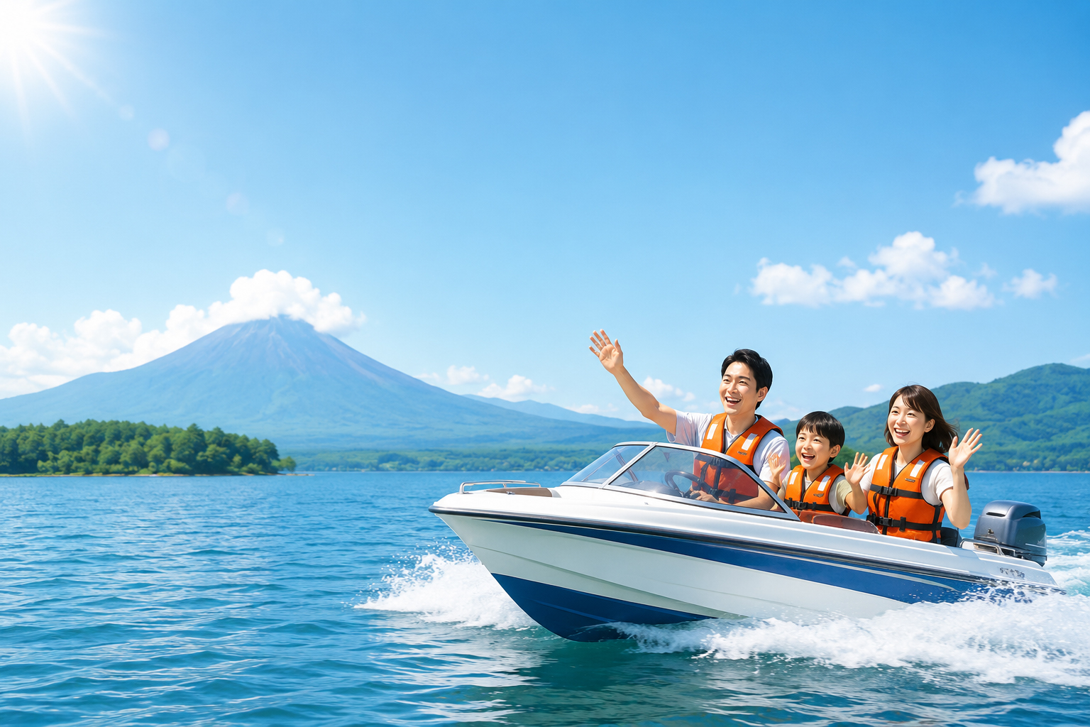 Marine activity safety at Lake Yamanaka